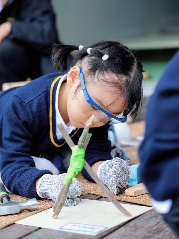 木工体验,南通民办惠立幼儿园